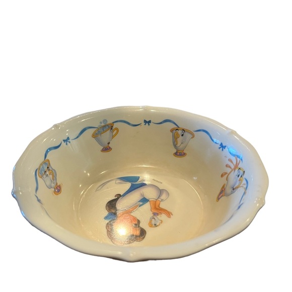 Disney’s Belle and Chip (Tea Cup) Bowl with Scalloped Edging - Picture 4 of 5